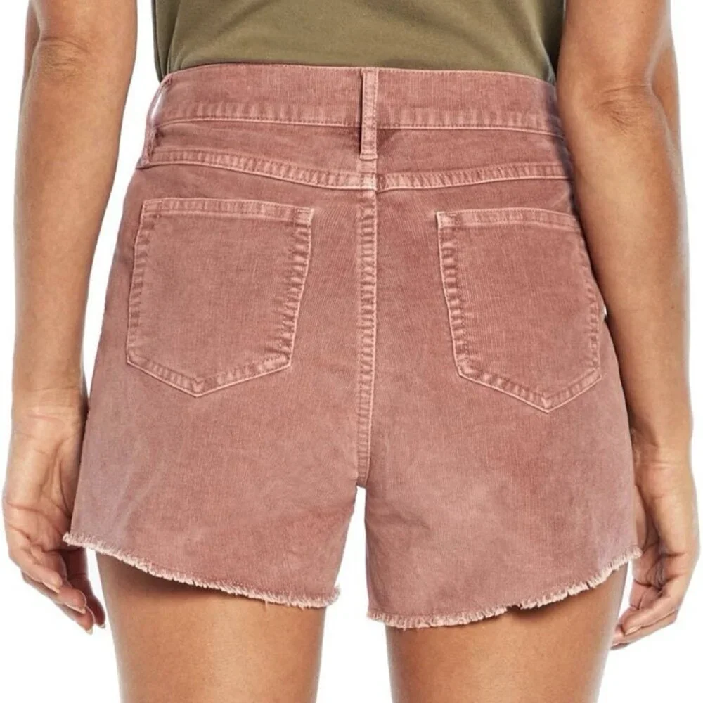 GAP Women's Corduroy Shorts 4 in Raw Edge Hem Cut Off Rose Size 16 - NWT $49.95